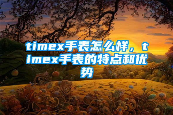 timex手表怎么样，timex手表的特点和优势
